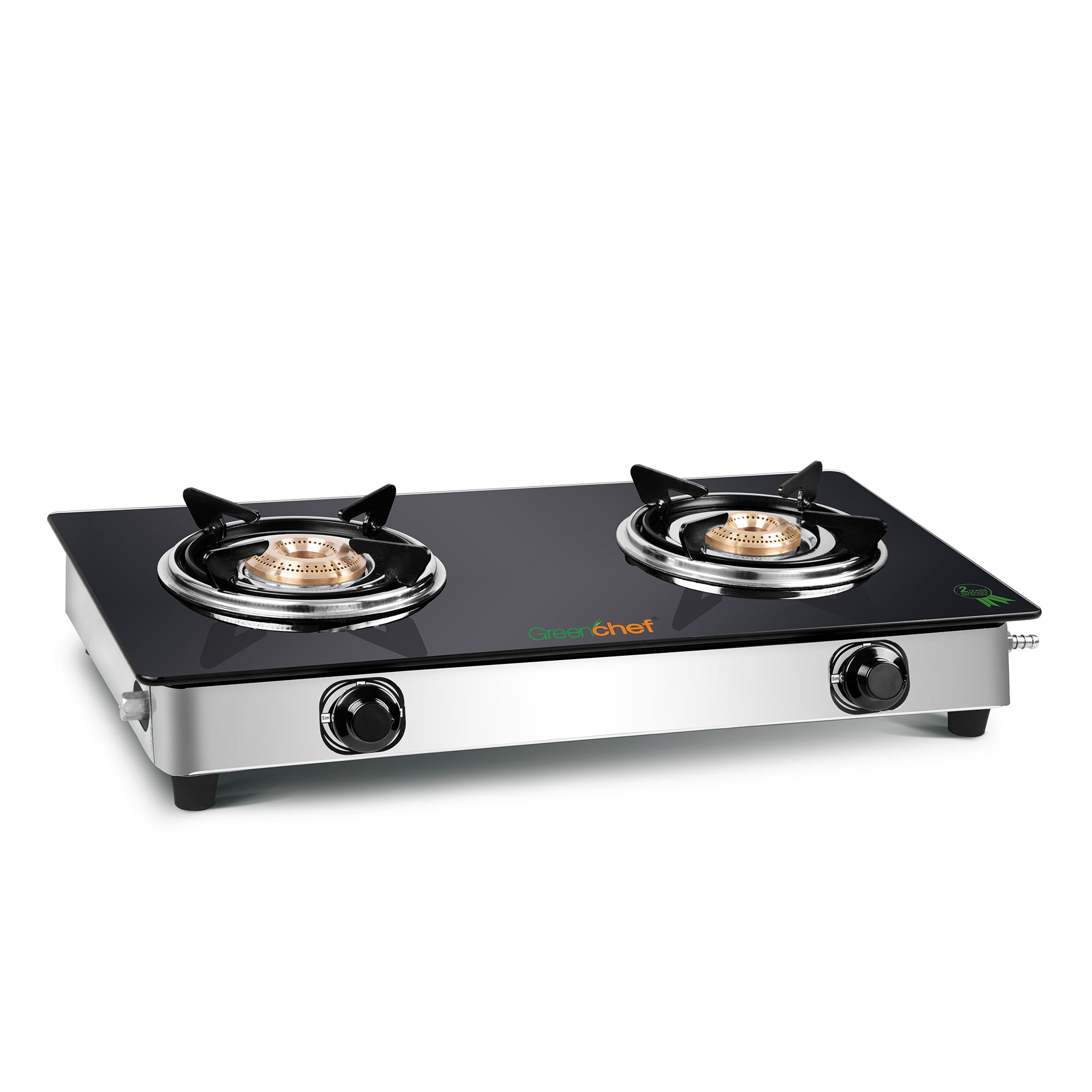 Greenchef Glasstop 2Burner Crystal Black Greenchef Glasstop 2Burner Crystal Black